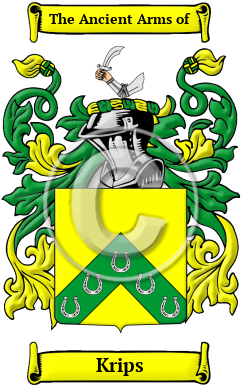 Krips Family Crest Download (jpg) Heritage Series - 150 DPI