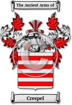 Crespel Family Crest Download (jpg) Legacy Series - 150 DPI