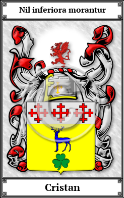 Cristan Family Crest Download (JPG)  Book Plated - 150 DPI