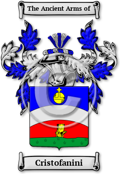 Cristofanini Family Crest Download (jpg) Legacy Series - 150 DPI