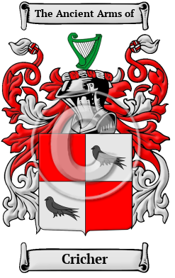 Cricher Family Crest/Coat of Arms