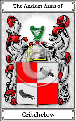 Critchelow Family Crest Download (JPG)  Book Plated - 150 DPI