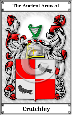 Crutchley Family Crest Download (JPG)  Book Plated - 150 DPI