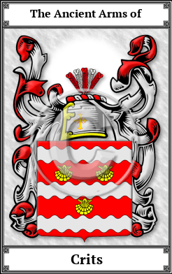Crits Family Crest Download (JPG) Book Plated - 600 DPI