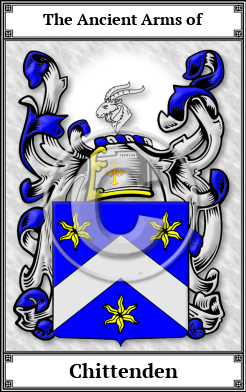 Chittenden Family Crest Download (JPG)  Book Plated - 150 DPI