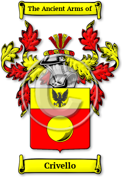 Crivello Family Crest Download (jpg) Legacy Series - 150 DPI