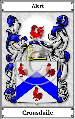 Croasdaile Family Crest Download (JPG) Book Plated - 600 DPI