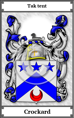 Crockard Family Crest Download (JPG)  Book Plated - 150 DPI