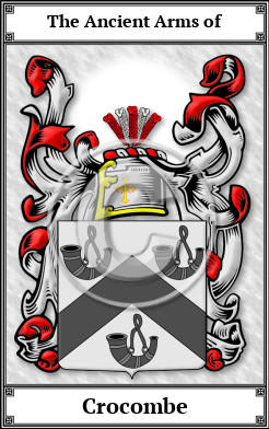 Crocombe Family Crest Download (JPG)  Book Plated - 150 DPI