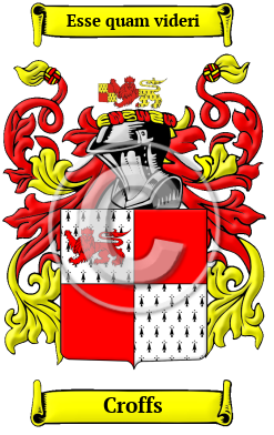 Croffs Family Crest/Coat of Arms