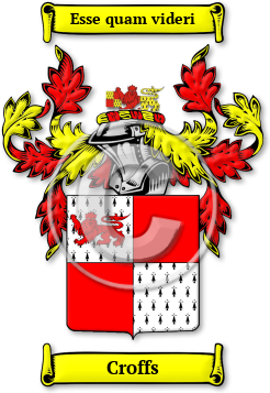 Croffs Family Crest Download (JPG) Legacy Series - 600 DPI