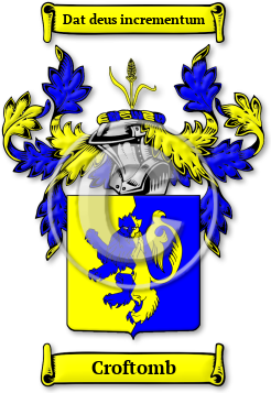 Croftomb Family Crest Download (jpg) Legacy Series - 150 DPI