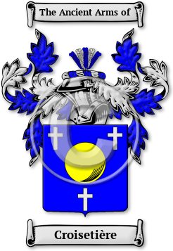 Croisetière Family Crest Download (jpg) Legacy Series - 150 DPI