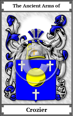 Crozier Family Crest Download (JPG) Book Plated - 300 DPI