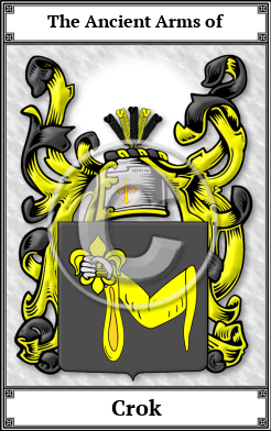 Crok Family Crest Download (JPG)  Book Plated - 150 DPI