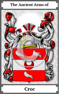 Croc Family Crest Download (JPG)  Book Plated - 150 DPI