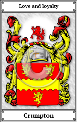 Crumpton Family Crest Download (JPG)  Book Plated - 150 DPI