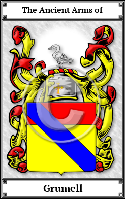 Grumell Family Crest Download (JPG) Book Plated - 600 DPI