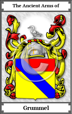 Grummel Family Crest Download (JPG)  Book Plated - 150 DPI