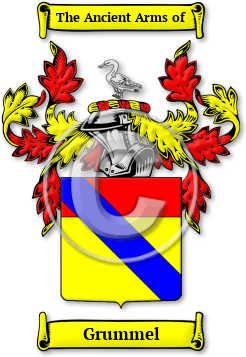 Grummel Family Crest Download (jpg) Legacy Series - 150 DPI