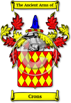 Crons Family Crest Download (jpg) Legacy Series - 150 DPI