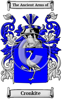 Cronkite Family Crest Download (JPG) Heritage Series - 600 DPI