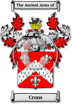 Crons Family Crest Download (jpg) Legacy Series - 150 DPI
