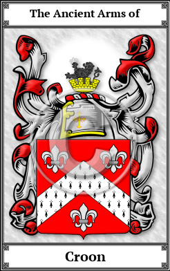 Croon Family Crest Download (JPG)  Book Plated - 150 DPI