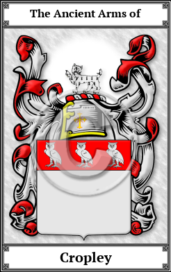 Cropley Family Crest Download (JPG)  Book Plated - 150 DPI