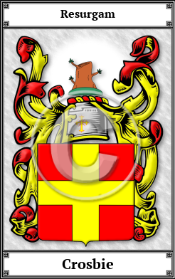 Crosbie Family Crest Download (JPG)  Book Plated - 150 DPI