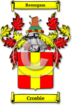 Crosbie Family Crest Download (jpg) Legacy Series - 150 DPI