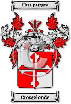 Crosselonde Family Crest Download (jpg) Legacy Series - 150 DPI