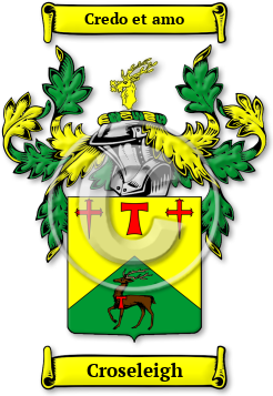 Croseleigh Family Crest Download (JPG) Legacy Series - 600 DPI