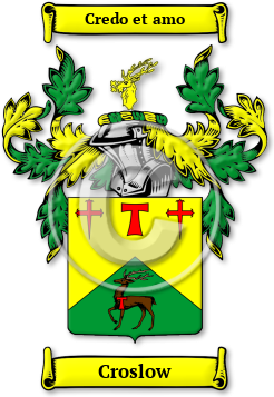 Croslow Family Crest Download (jpg) Legacy Series - 150 DPI