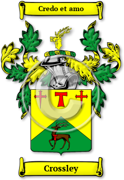 Crossley Family Crest Download (jpg) Legacy Series - 150 DPI