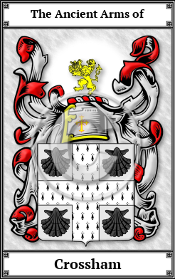 Crossham Family Crest Download (JPG) Book Plated - 600 DPI