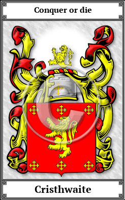 Cristhwaite Family Crest Download (JPG)  Book Plated - 150 DPI