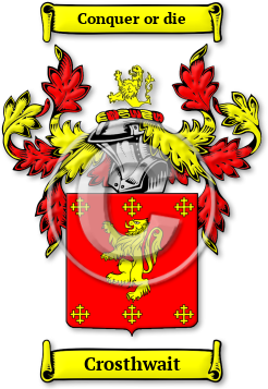Crosthwait Family Crest Download (jpg) Legacy Series - 150 DPI
