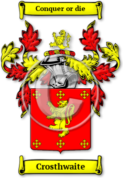 Crosthwaite Family Crest Download (jpg) Legacy Series - 150 DPI