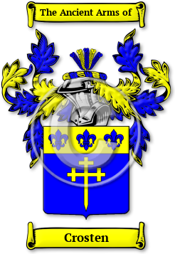Crosten Family Crest Download (jpg) Legacy Series - 150 DPI