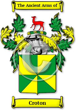 Croton Family Crest Download (jpg) Legacy Series - 150 DPI
