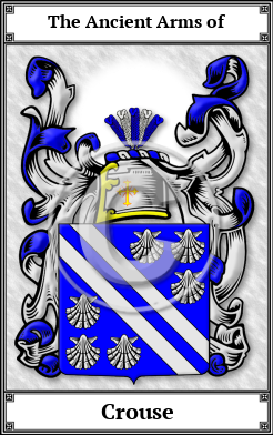 Crouse Family Crest Download (JPG)  Book Plated - 150 DPI