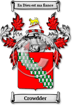 Crowdder Family Crest Download (jpg) Legacy Series - 150 DPI