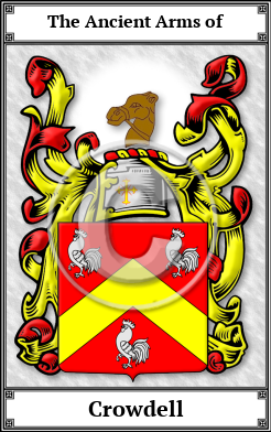 Crowdell Family Crest Download (JPG)  Book Plated - 150 DPI
