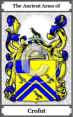 Crofut Family Crest Download (JPG) Book Plated - 600 DPI