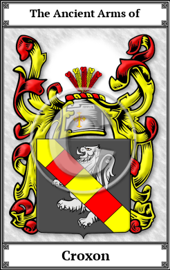 Croxon Family Crest Download (JPG) Book Plated - 600 DPI