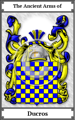 Ducros Family Crest Download (JPG) Book Plated - 600 DPI