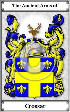 Crossar Family Crest Download (JPG)  Book Plated - 150 DPI