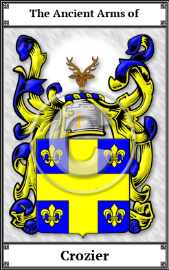 Crozier Family Crest Download (JPG)  Book Plated - 150 DPI