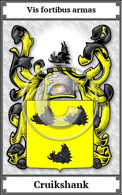 Cruikshank Family Crest Download (JPG) Book Plated - 600 DPI